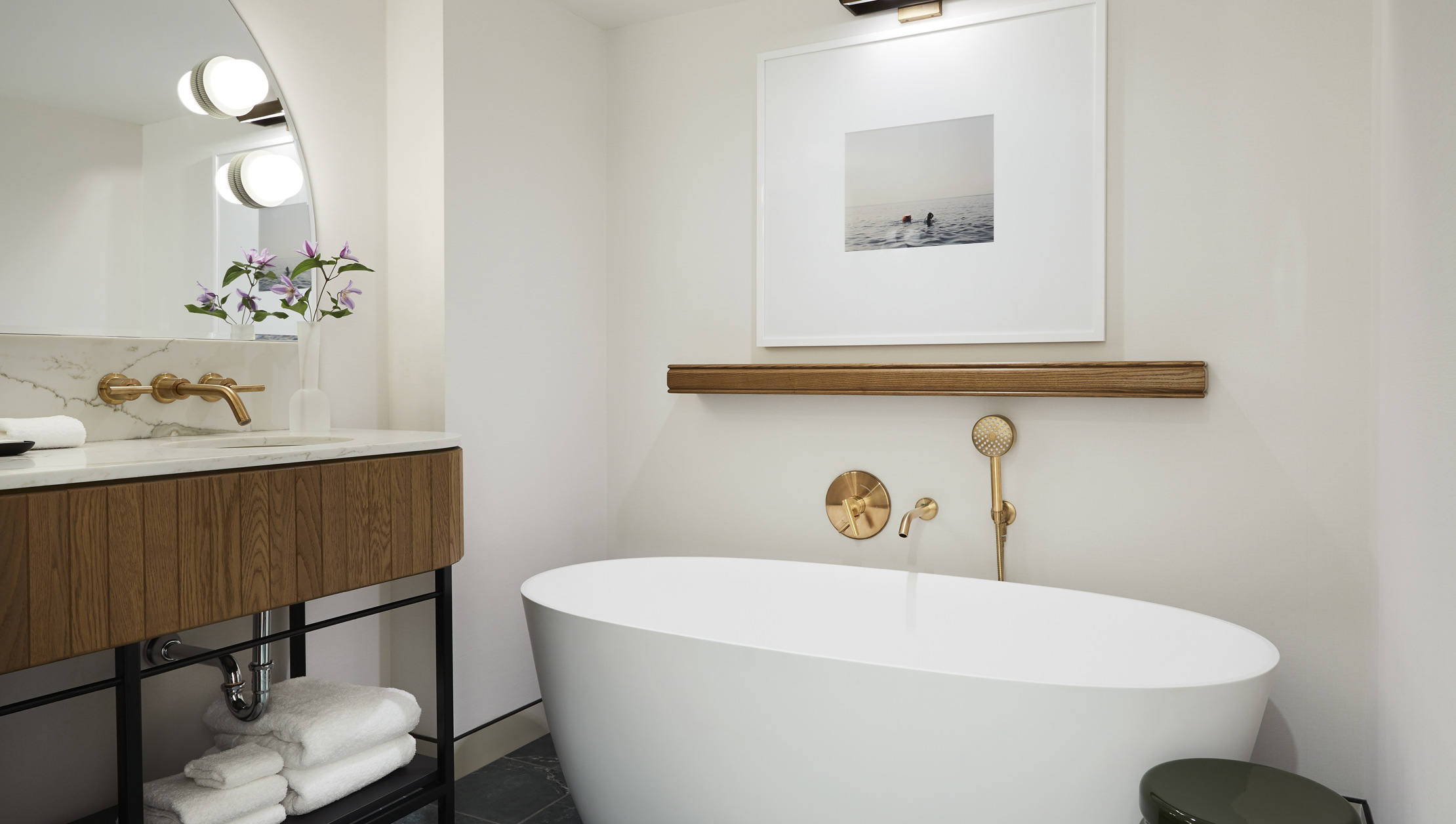 Photo of Kimpton Saint George suite bathroom with large bathing tub